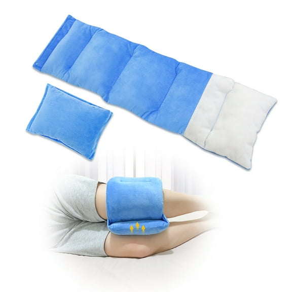 Knee Pillow for Side Sleepers, Leg Wedge Pillow for Spine, Hip & Back Alignment, Relieves Sciatica, Joint Pain & Post Surgery Support, Contour Pillow for Between Knees