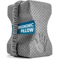 thumbnail image 1 of Knee Pillow for Side Sleepers,Memory Foam Leg Pillow for Side Sleeping Between Knees,Knee Cushions for Hip,Back,Joints,Sciatica Pain Relief Pillows,Spinal Alignment Support,Grey, 1 of 4