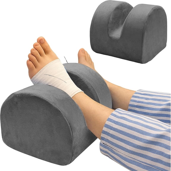 Knee Replacement Pillow for Post-Op Leg Elevation & Extension Support Heel-Lift Wedge for Lower-Limb Alignment and Comfortable Rest