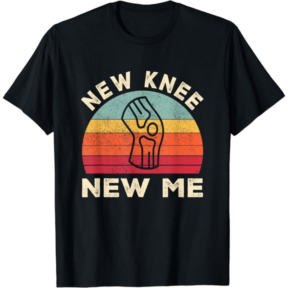 Knee Replacement Recovery New Knee New Me T-Shirt mens t shirt，black，women，funny，misfits，men，journey