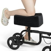 Knee Scooter Comfy Cushion by ISSYAUTO-3 Inch Thick Foam Knee Pad and Cover - Fits Most Knee Walker Models,Black