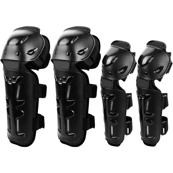 Knee Shin Guards Elbow Guards Adult Dirt Bike Protective Gear Adjustable Elbow and Knee Pads Motocross Mountain Bike Motorcycle