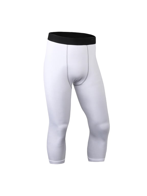 Below The Knee Shorts For Men Men Short Pants Men's Thermal Compression Pants, Athletic Running Tights & Sports Leggings, Wintergear Warm Base Layer Bottoms