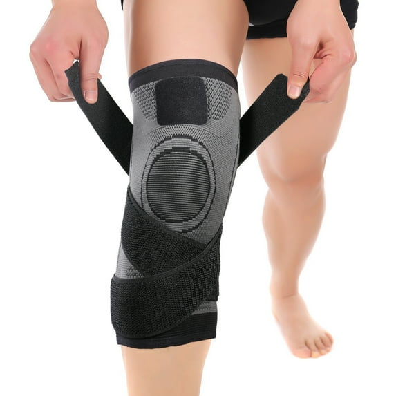 Knee Sleeve, Knee Pads Compression Fit Support -for Joint Pain and Arthritis Relief, Improved Circulation Compression - Wear Anywhere - Single (Black, M)