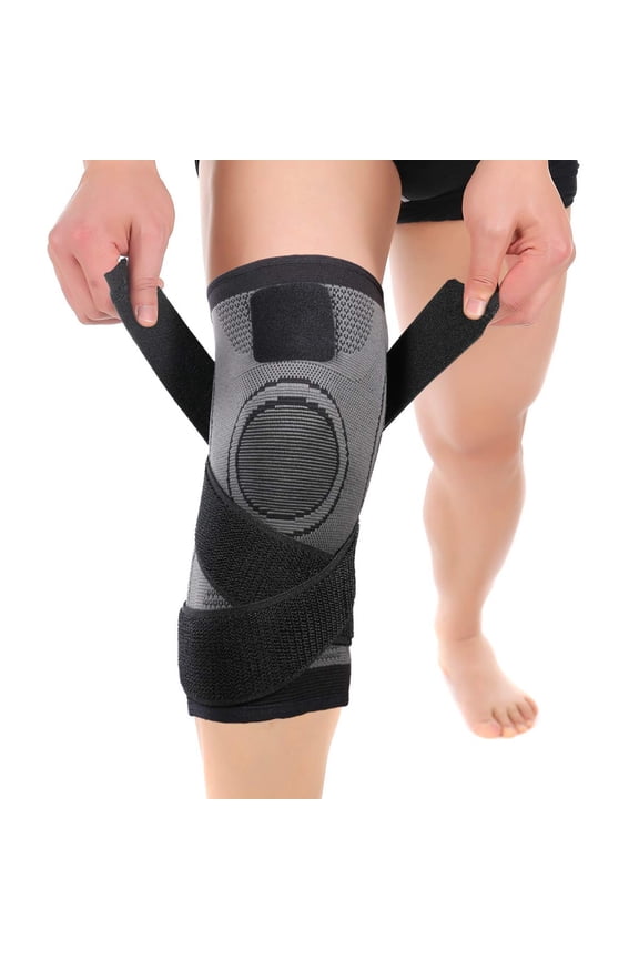 Knee Sleeve, Knee Pads Compression Fit Support -for Joint Pain and Arthritis Relief, Improved Circulation Compression - Wear Anywhere - (Black-L)