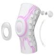 thumbnail image 1 of Knee Sleeve, adjustable compression brace with dial system for pain relief and running support,Pink-Left,Medium, 1 of 8