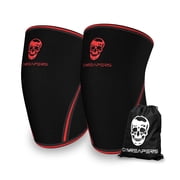 Gymreapers Knee Sleeves 1 Pair Free Gym Bag - Knee Sleeve & Compression Brace for Squats, Fitness, Weightlifting, and Powerlifting 7MM Sleeve Pair - For Men & Women -