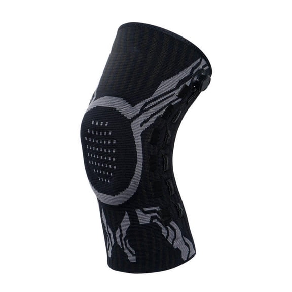 Knee Sleeves for Men, Compression Leg Sleeve Women, Neoprene Knee Sleeve, Hinged Knee Brace for Men, Adjustable Straps, Black Basketball, Stabilizes Joint, Activity Use, 1 Pc