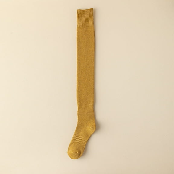 Knee Socks Autumn And Winter High Tube Warm Stockings Long Tube Ladies Solid Color Loop Hosiery 3 Pairs A Christmas Stocking Open Pantyhose Stockings for Women Tights for Women Winter Phrase Net