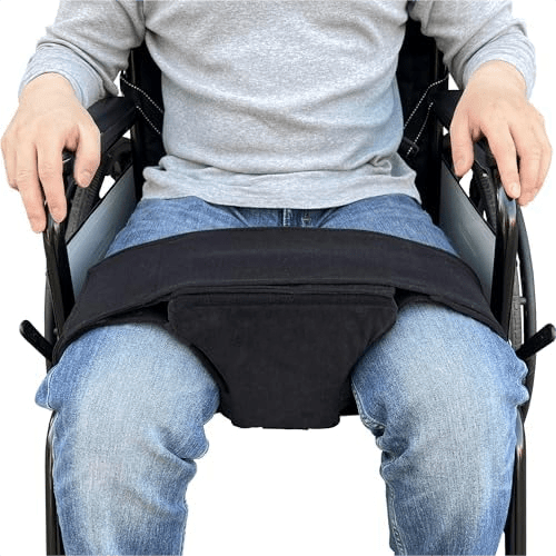 Knee Spreader Pillow Hip Abduction Wedge - Contoured Foam Block with Anti-slip Straps for Hip Replacement Surgery - Leg Separator for Sciatica Pain Relief & Spine Alignment While Sitting or Sleeping