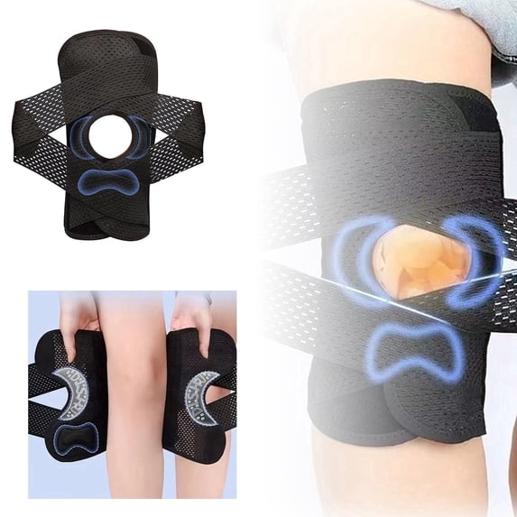 Knee Support Brace with Side Stabilizers for Meniscus Injury and Joint Stability
