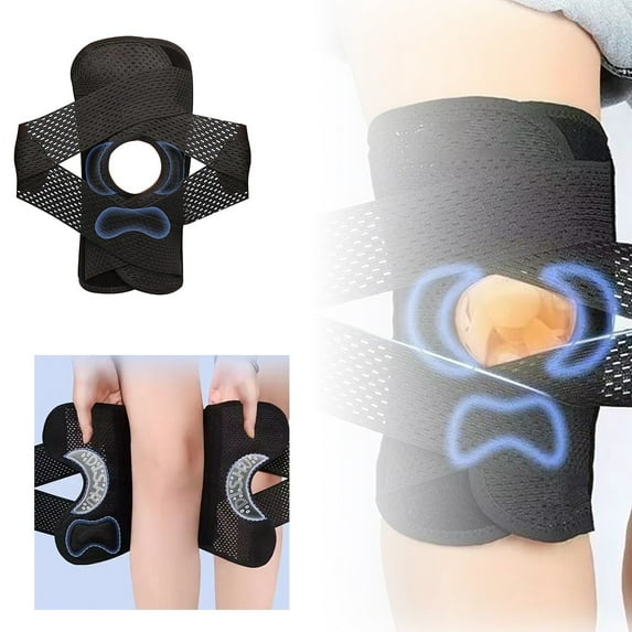 Knee Support for Men and Women Breathable Meniscus Knee Brace with Side Stabilizers for Meniscus Tear and Joint Comfort