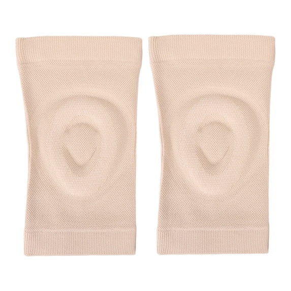 Knee Support Sleeves, Breathable Skin Tone 2 Pack, Non Slip Compression Knee Braces for Running Gym Sports Arthritis Joint Pain Relief Men Women All Day Wear