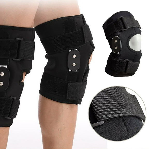 Knee Supportive Compression Sleeve with Hinge Stabilizers for Joint and Comfort Ideal for Outdoor Activities and Fitness Training