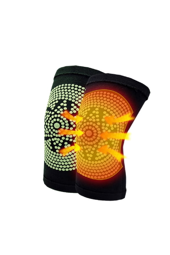 Knee Warmers, Elastic Cotton Knee Sleeves - For Women, Men, Circulation Improvement and Joint Pain Relief for Arthritis Knees, One Pair