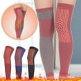 thumbnail image 1 of Wovilon Knee Warmers, Elastic Cotton Knee Sleeves - For Women, Men, Circulation Improvement and Joint Pain Relief for Arthritis Knees, Knitted Binchotan Charcoal Yarn, One Pair, Made in Japan Knee, 1 of 5