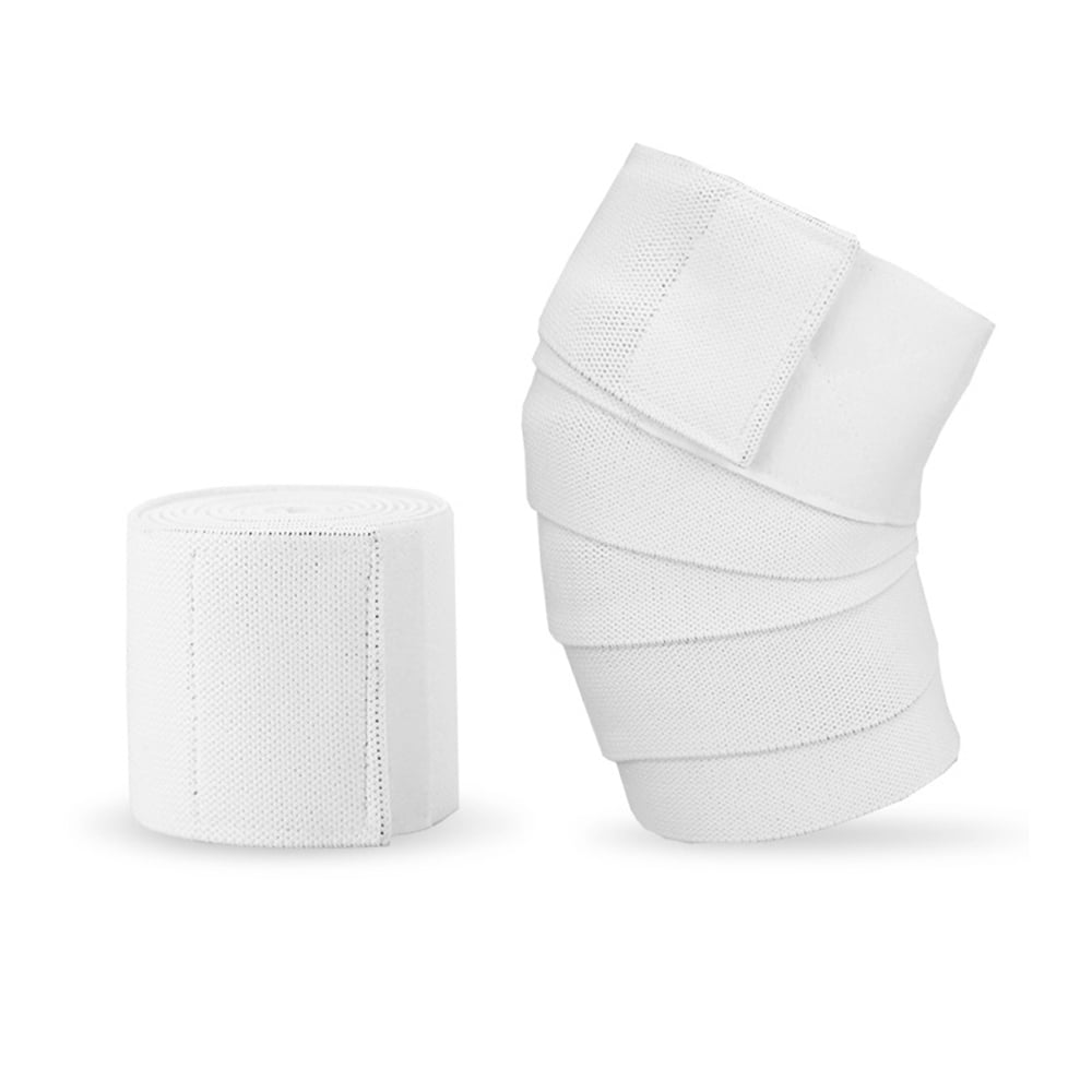Knee Wraps (Pair) With Strap Flexible Knee Wraps for Squatting For