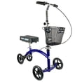 thumbnail image 1 of KneeRover Deluxe KneeCycle - Steerable, Foldable Knee Scooter for Surgery Recovery, Blue, 1 of 17