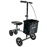 KneeRover ULTRA Knee Scooter - Lightweight, Foldable, Basket, for Surgery Recovery and Injuries, Gray