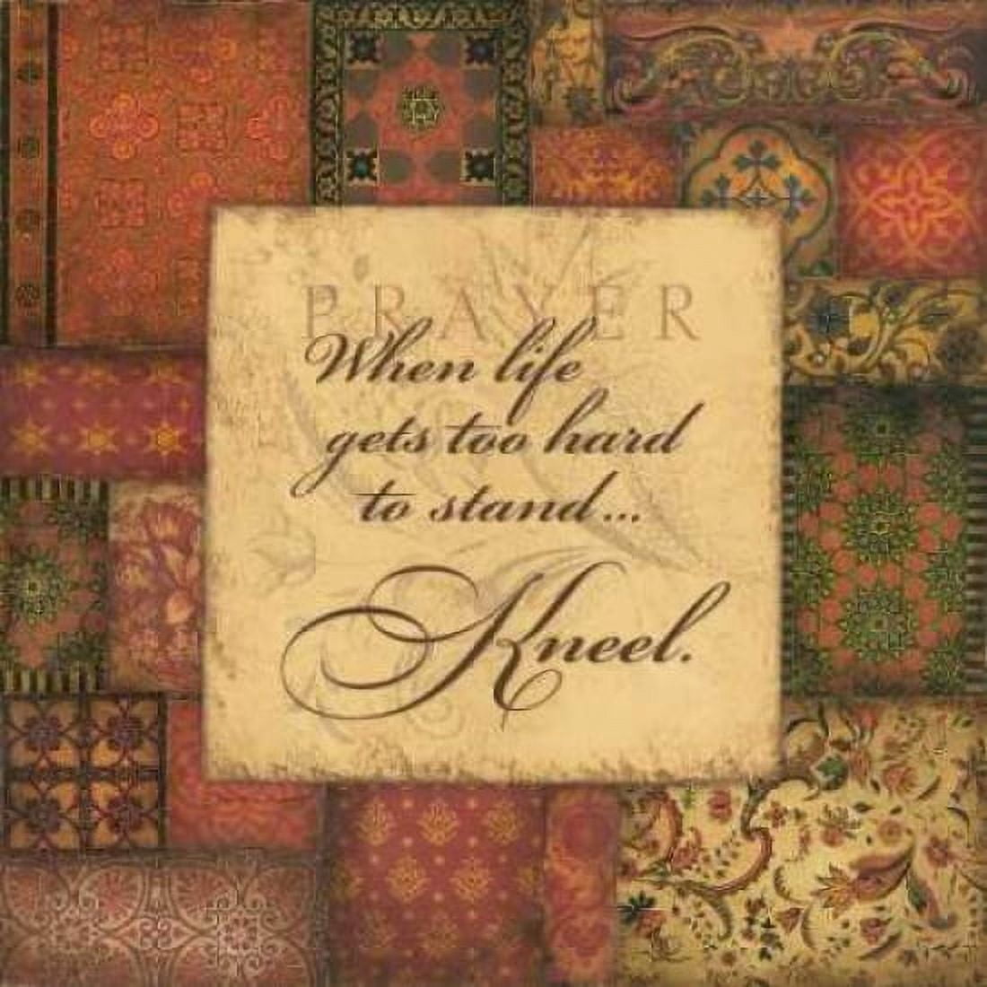 Kneel Canvas Art - Stephanie Marrott (24 x 24)