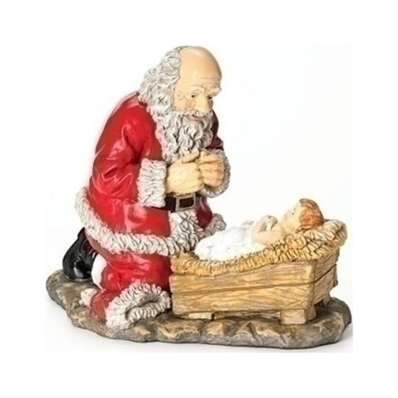 Kneeling Santa Christmas Figurine