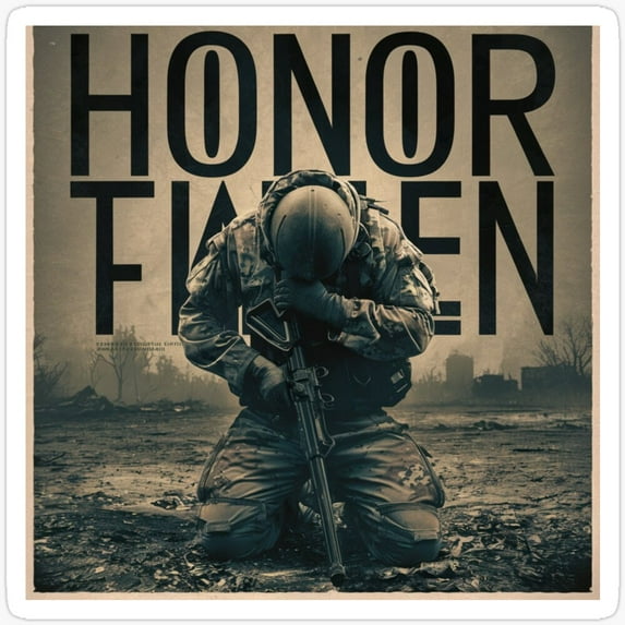 Kneeling Soldier Sticker Phone Decal Water Bottle Stickers Car Decals ...