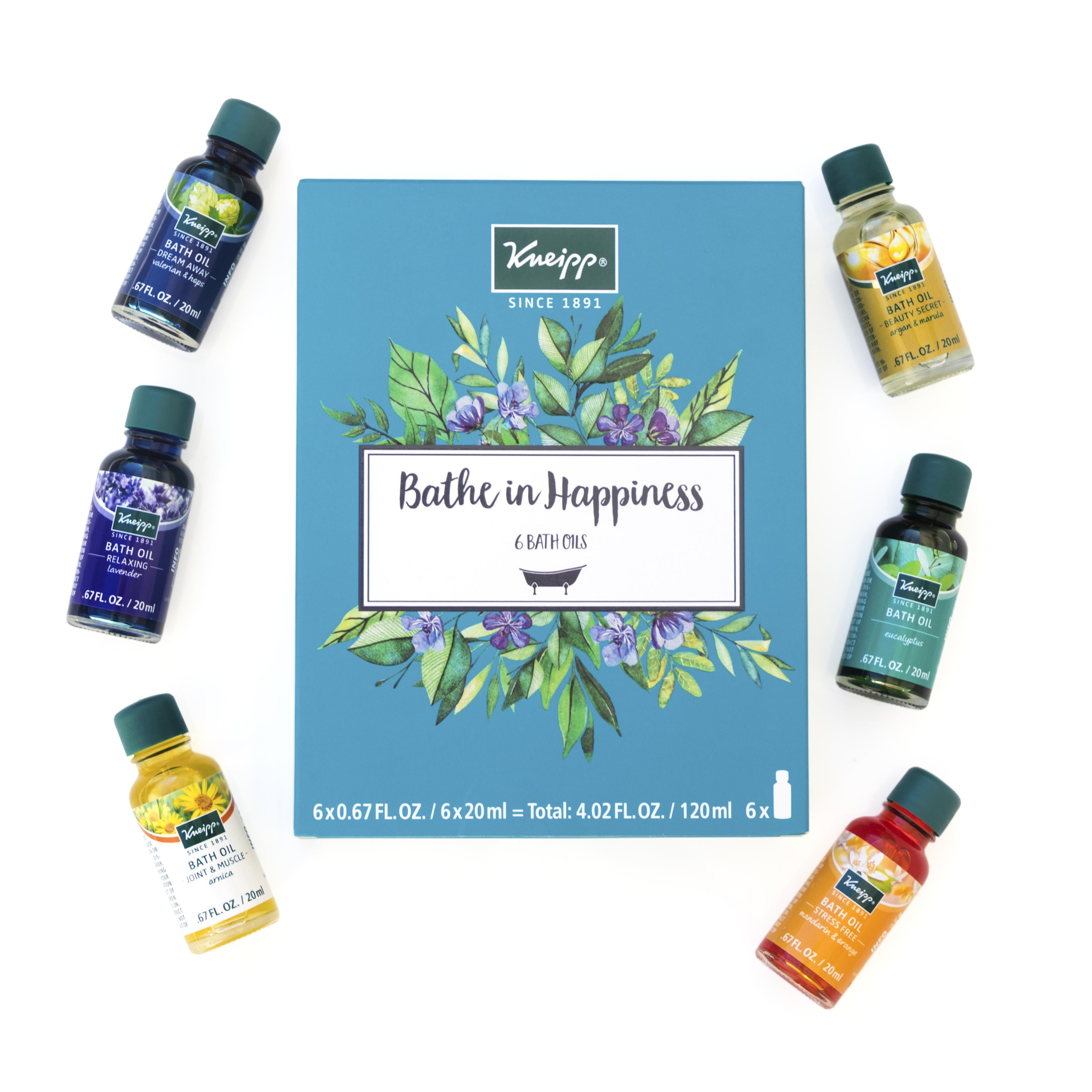 Kneipp 6 Piece Herbal Bath Oil Gift Set