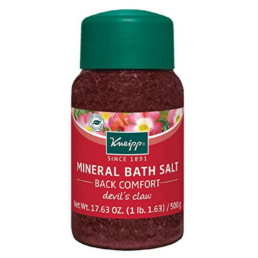 Kneipp Back Comfort Mineral Bath Salt With Devil's Claw, Sooth & Release Tension, 17.6 Ounces ...