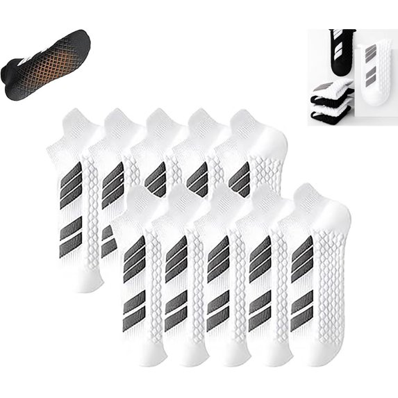 Kngdrt Reliableof Non Slip Socks for Men, Unisex Low-Cut No-Show Sports Socks with Grips, Breathable and Sweat-Wicking