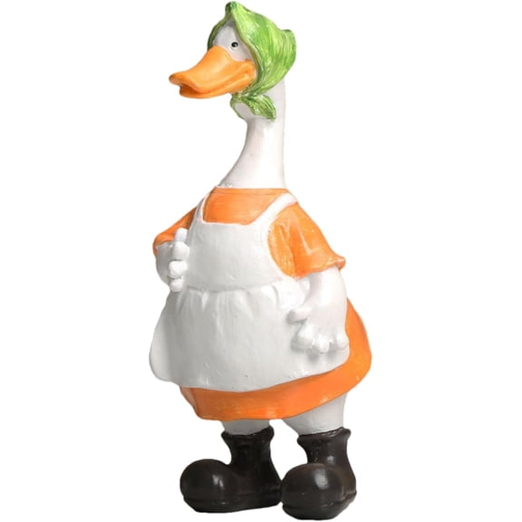 Knick Knacks, Duck Decorations for Outdoor Decor, Resin Couple Duck Garden Decor for Outside, Entry Table Decor for Living Room Dining Desk Decorations