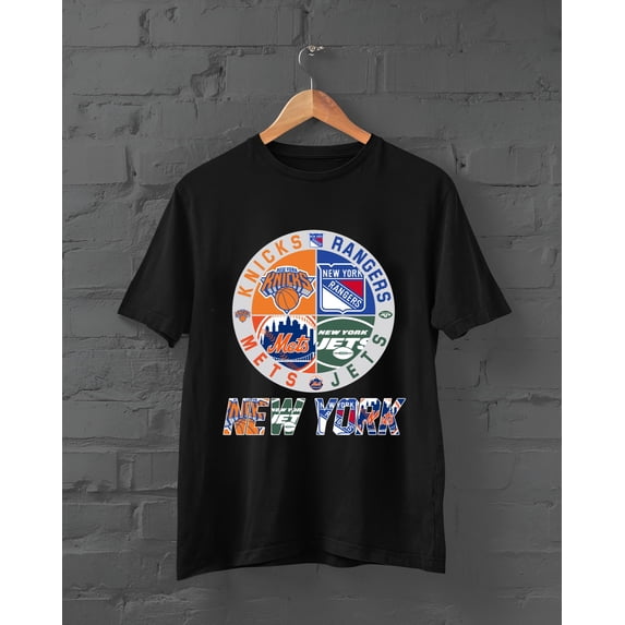 Knicks Islanders Jets Yanks Sports Unisex Softstyle T-Shirt