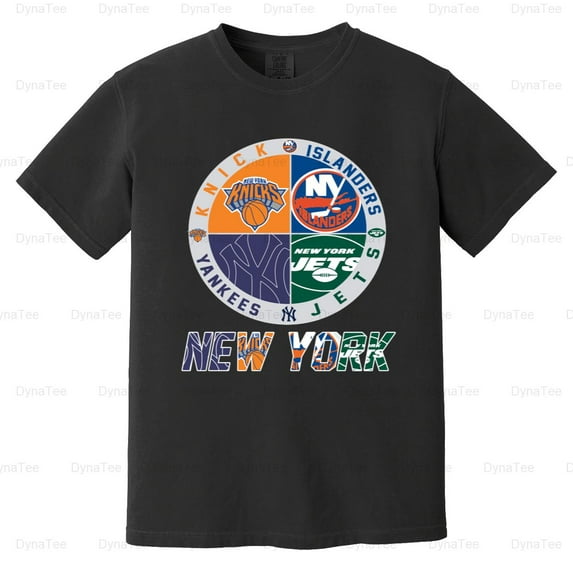 Knicks Islanders Jets Yanks Sports Unisex Softstyle Tshirt Comfort Color T-Shirt Unisex, up to 4XL