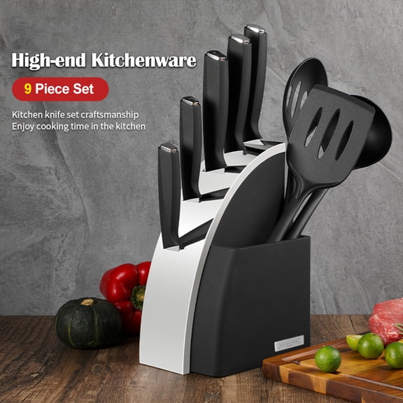 Knife 9-piece set Kitchen stainless steel chef knife kitchenware set