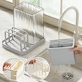 thumbnail image 1 of Knife Block Holder | Countertop Knife Storage Rack with Drain Tray | Plastic Kitchen Knife Organizer for Utensils and Cutlery | Household Kitchen Tool Holder for Countertop Organization, 1 of 6