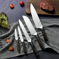 thumbnail image 1 of Knife Block Set: Ultra Sharp Kitchen Knife Set with Block and Sharpener, Full Tang German Stainless Steel Professional Knife Set with Ergonomic Handle, 1 of 4
