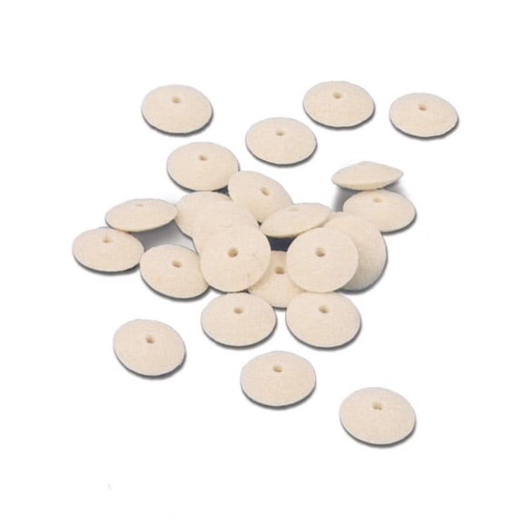 Knife Edge Felt Wheels, 3/4" Diameter, Hard, Item No. 17.476