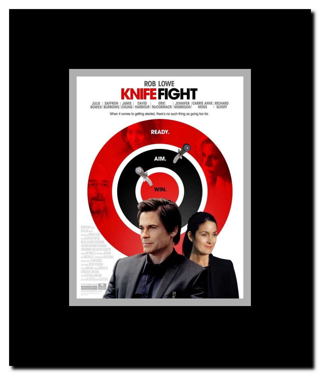 Knife Fight Framed Movie Poster