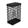 thumbnail image 1 of Knife Holder,Black Metal Grid Knife Stand with Removable Drip Tray for Countertop Dining Room Kitchen, 1 of 6