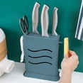 thumbnail image 1 of Knife Holder Organizer Knife Rack Storage Rack Wall-mounted Kitchen Knife Rack Multifunctional With Hooks Storage Rack Chopstick Barrel Storage Organizer Knife Block for Utensil Organization, 1 of 6