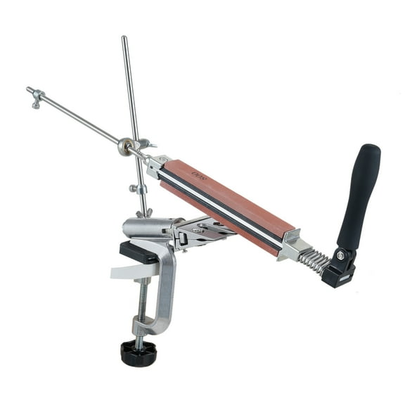 Knife Knife Sharpener With 6 Whetstones 360 Flipping Angle Adjustable Design Stainless Steel Knife Sharpeners Set Fixed-Angle High Precision Grinder Sharpening