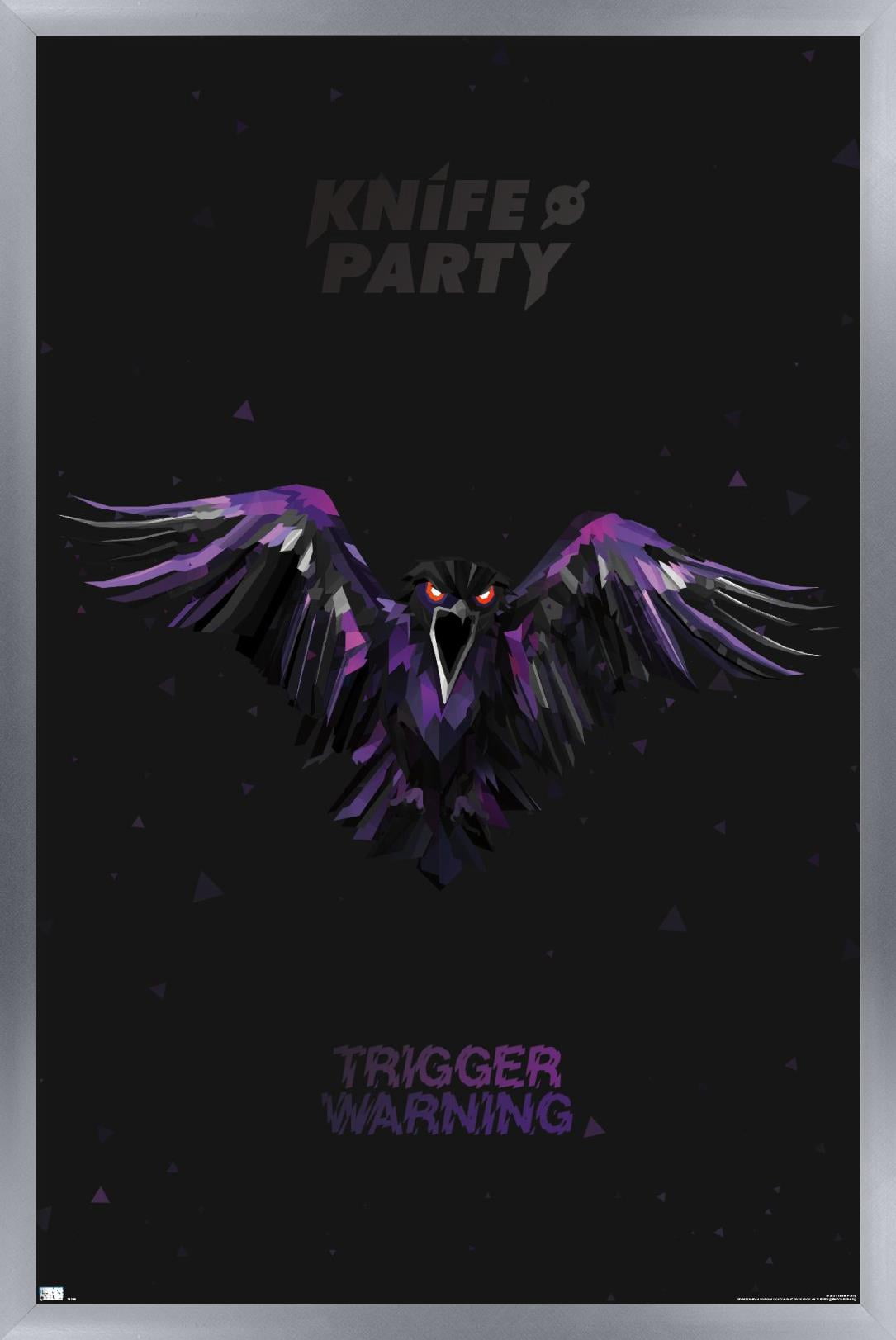 Knife Party - Crow Wall Poster, 14.725" x 22.375", Framed
