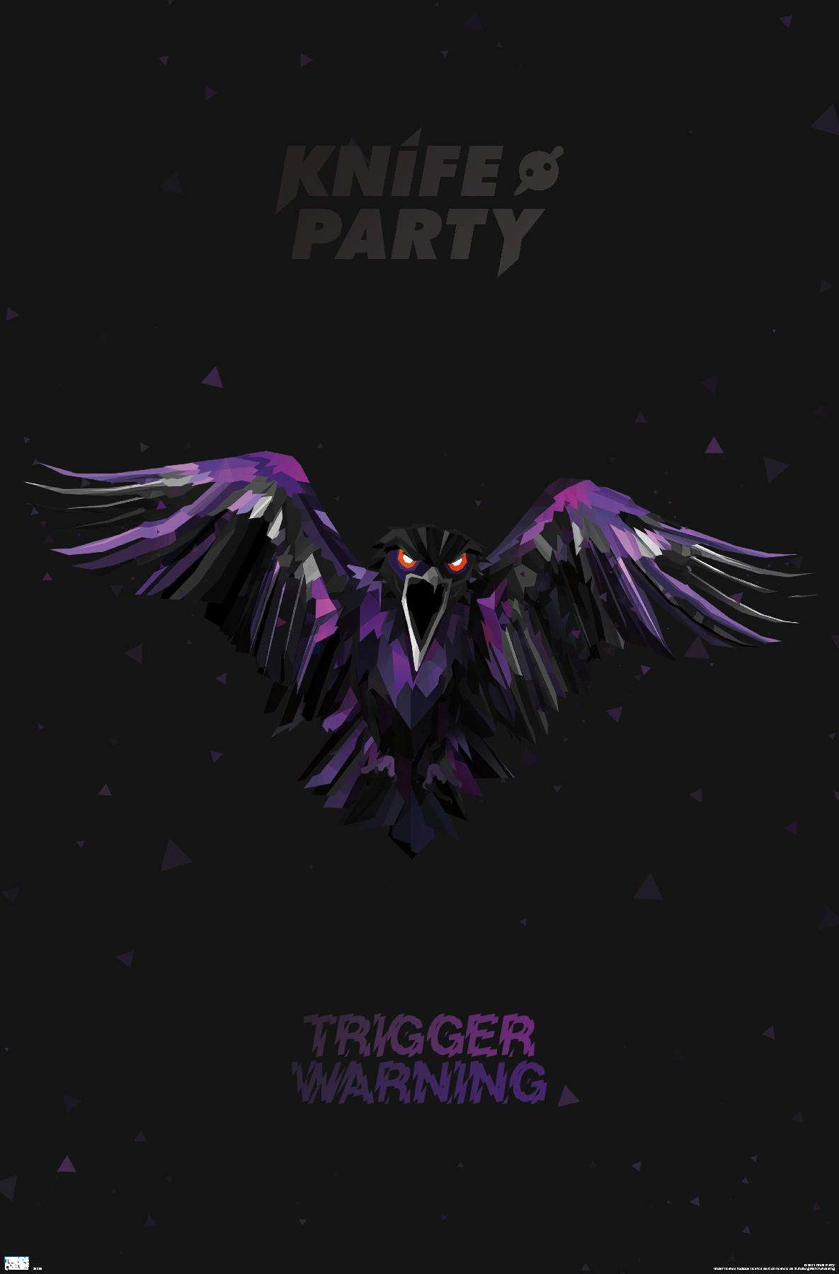 Knife Party - Crow Wall Poster, 14.725" x 22.375"