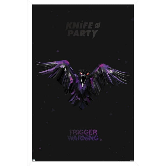 Knife Party - Crow Wall Poster, 22.375" x 34", Framed