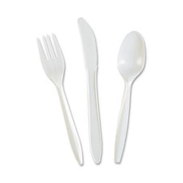 Knife- Plastic- Medium-weight- 1000-CT- White