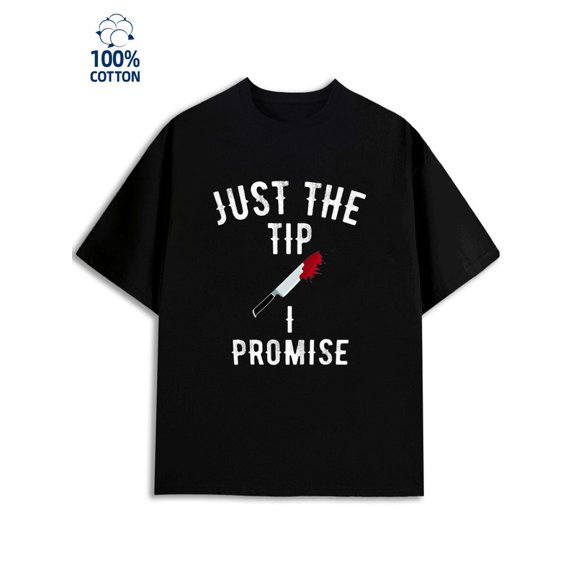 Knife Promise Tee for men 180G 100% Cotton black Unique Design Unisex Shirt Printed tshirts Fashion Unisex Shirt Graphic Tee tshirts Casual Unisex Shirt Short Sleeve tshirts