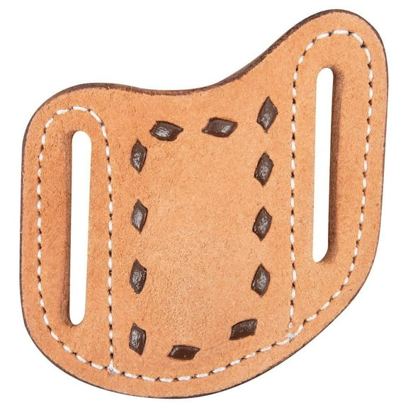 Martin Saddlery Buckstitch Roughout Leather Angled Small