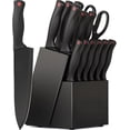 thumbnail image 1 of Knife Set,  15 Pieces Knife Sets for Kitchen with Block, Dishwasher Safe Kitchen Knife Set with Built in Sharpener Block, German Stainless Steel Knife Block Set, Valentine's Gift, 1 of 7