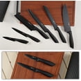 thumbnail image 1 of Knife Set, 8-Piece Kitchen Knife Set with Universal Block - Anti-Rust Chef Knives, Ergonomic Design, Dishwasher Safe (Black)$$Home Decor, Kitchen, & Other, 1 of 8