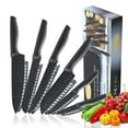 thumbnail image 1 of Knife Set, McCook 12-Piece Granite Kitchen Knife Set, High Carbon German Stainless Steel Knives Set with Blade Guards, Non-stick Coating, Ultra Sharp, Dishwasher Safe, 1 of 9