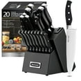 thumbnail image 1 of Knife Sets,McCook MC65B 20 Piece German Stainless Steel Forged Kitchen Knife Block Set, Cutlery Set with Black Block, 1 of 9